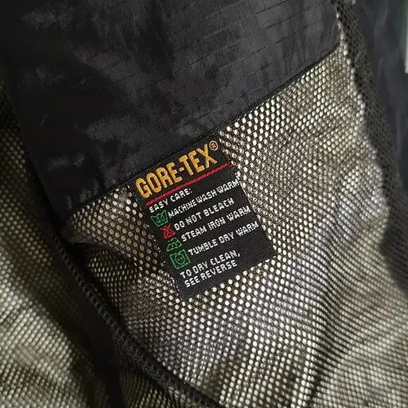 VTG Cabelas Gore-tex Wading fly fishing gorpcore waterproof jacket mens L-Tall - Picture 7 of 11